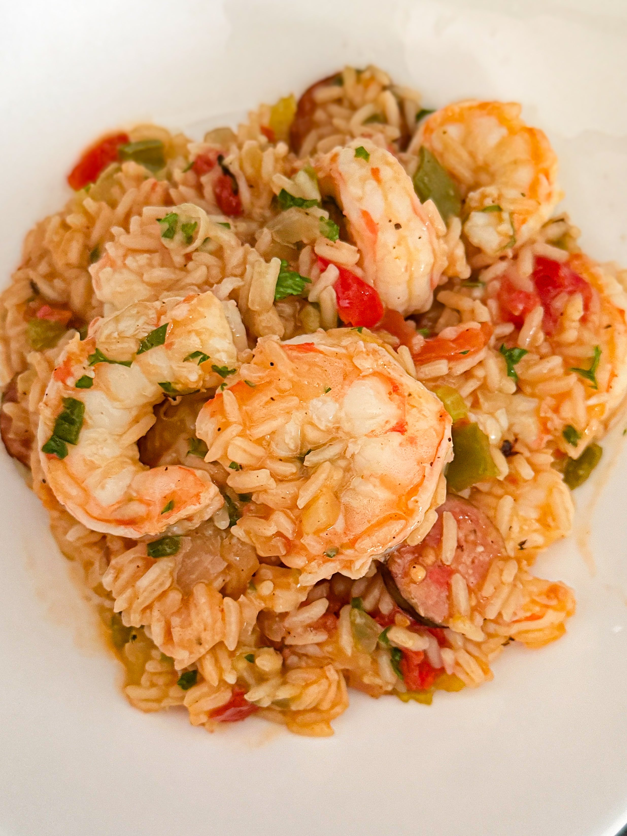 One-Pot Key West Pink Shrimp & Sausage Jambalaya
