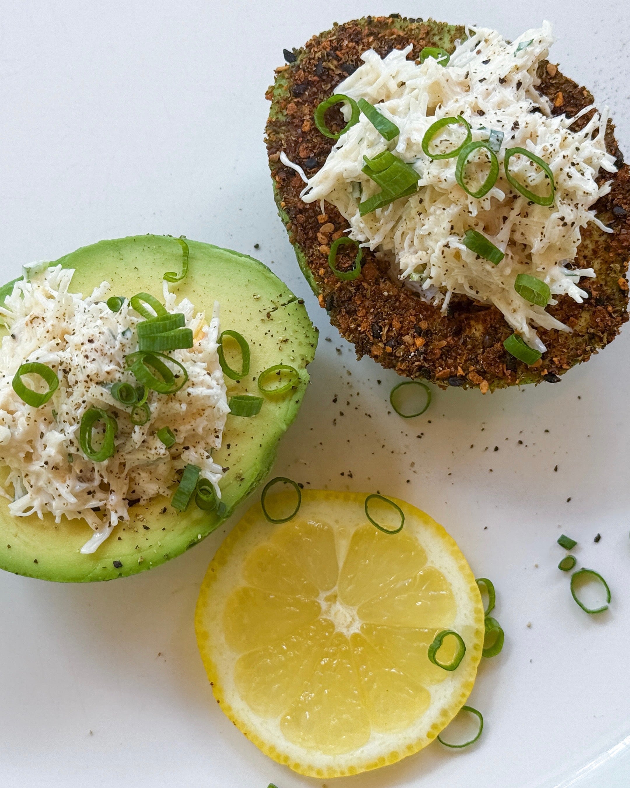 Stone Crab Dip Stuffed Avacado